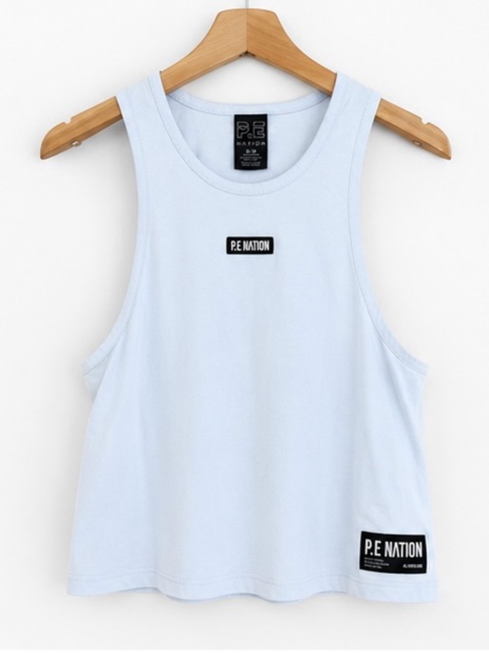 P.E Nation Pale Blue Logo Crop Tank 💙 - Picture 5 of 8